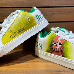 NIRVANA - KURT COBAIN x UNITED BENETTON WHITE CUSTOMS