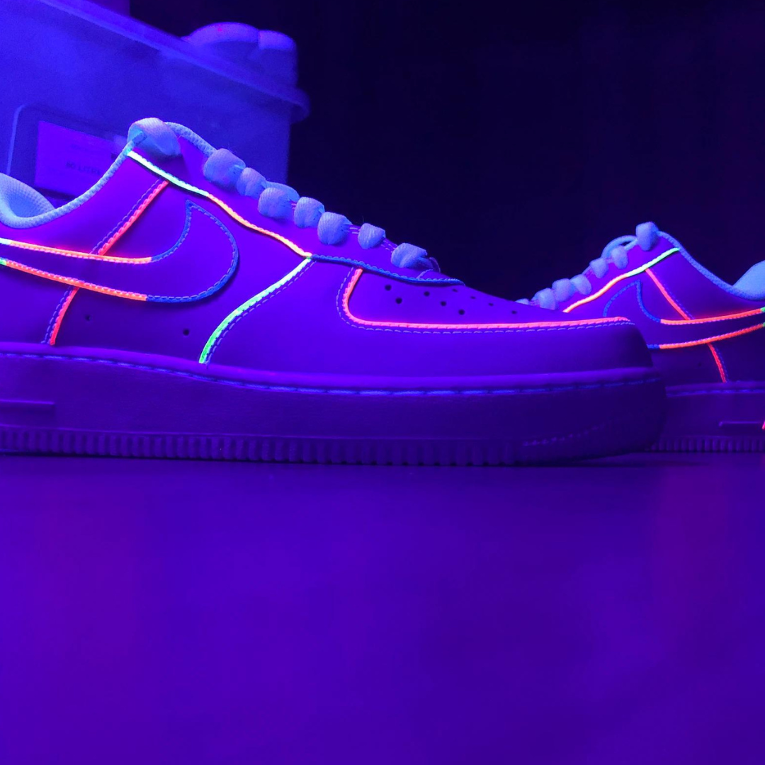 GLOW IN DARK X NIKE AF 1 CUSTOM Pluck Customs