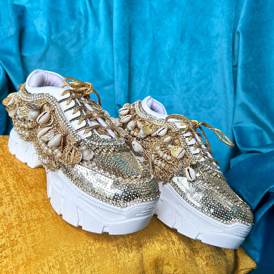 SEASHELL BRIDAL SNEAKERS